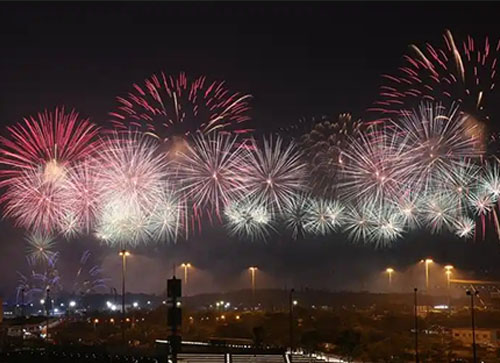 凌海市焰火晚会